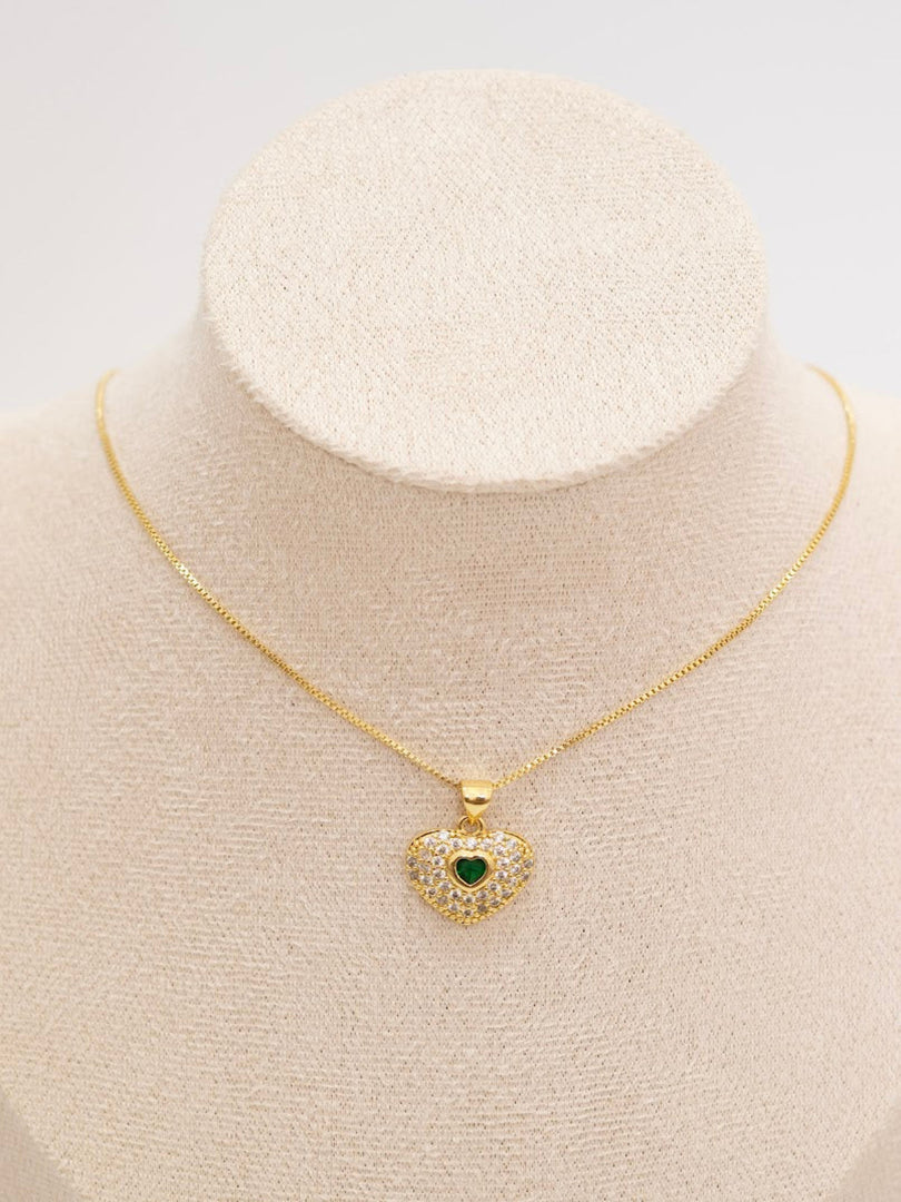 corazón esmeralda