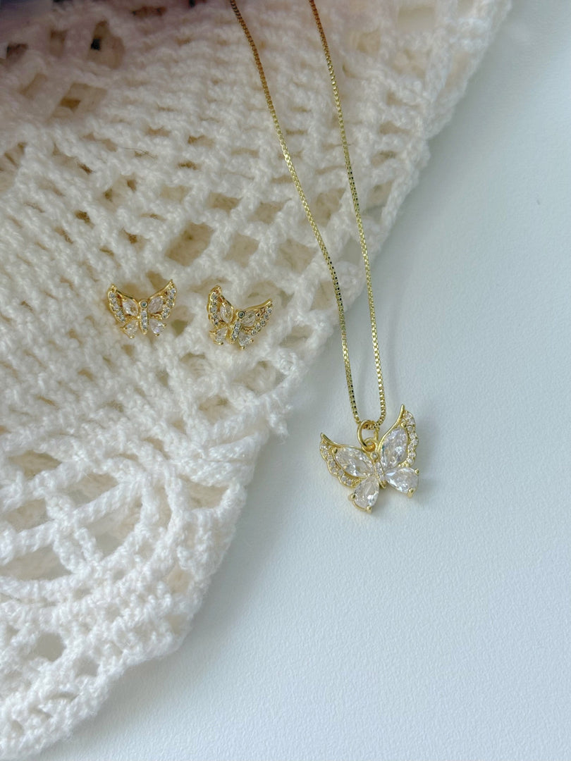 Set mariposa blanca