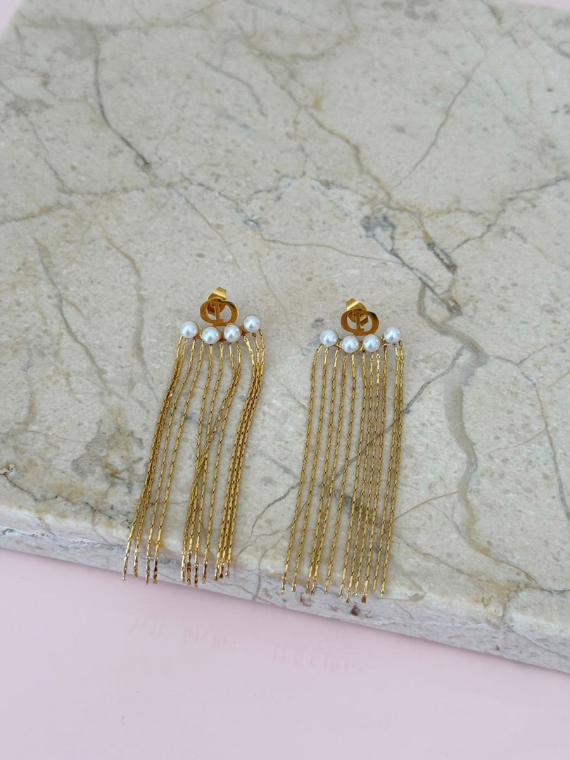 Aretes lluvia