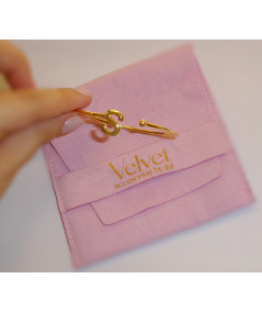 PULSERA INICIAL BRONCE CON BAÑO DE ORO