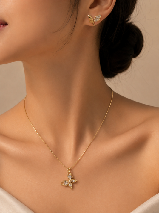 Set Mariposa Cristal