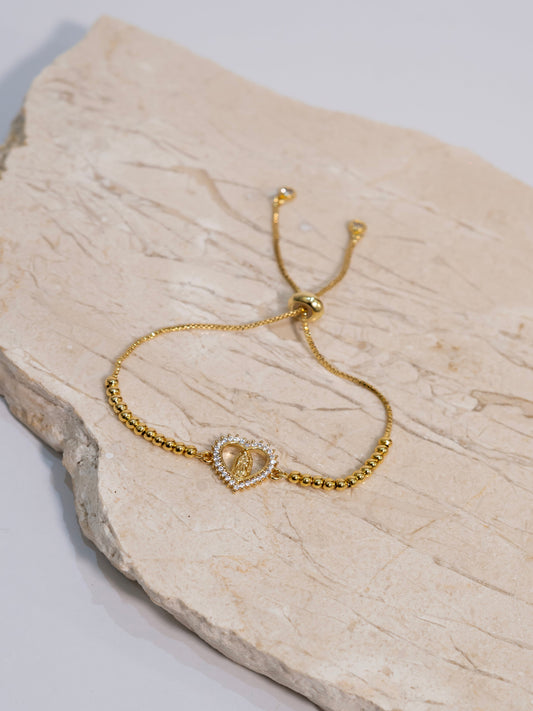 Pulsera Corazón Virgen de Guadalupe