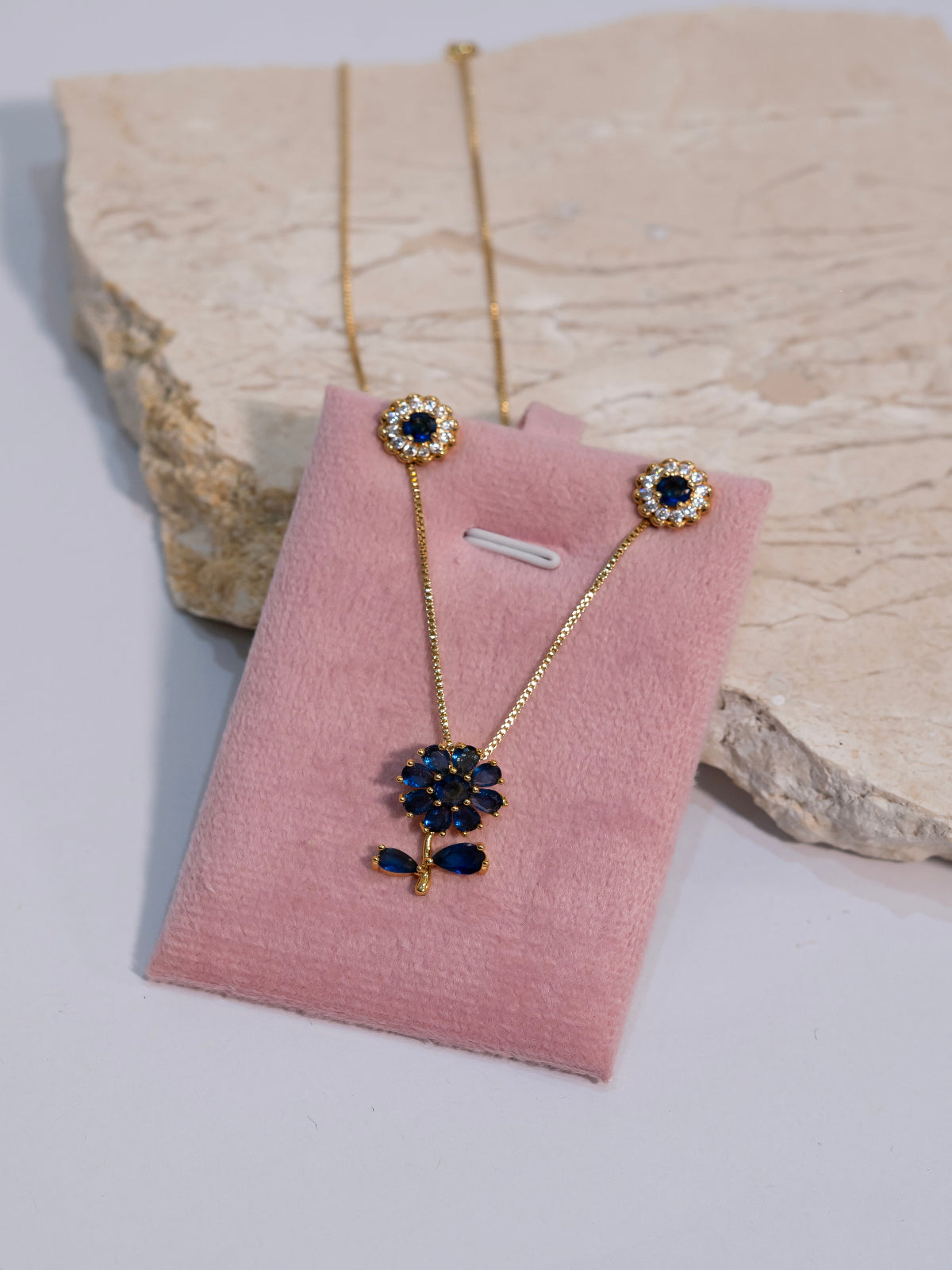 Set Flor Zafiro
