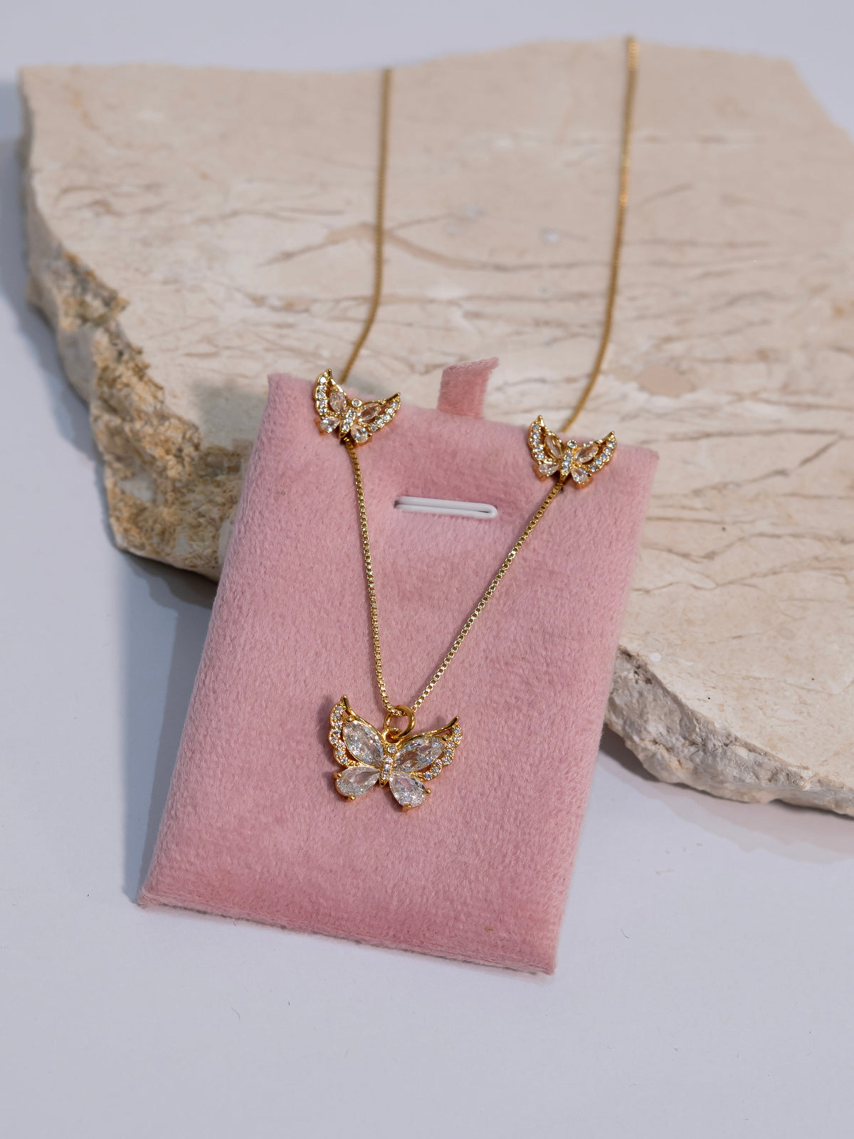 Set Mariposa Cristal