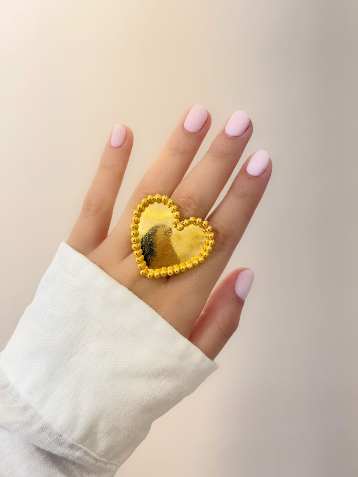 anillo corazón