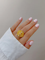 anillo ola de perla