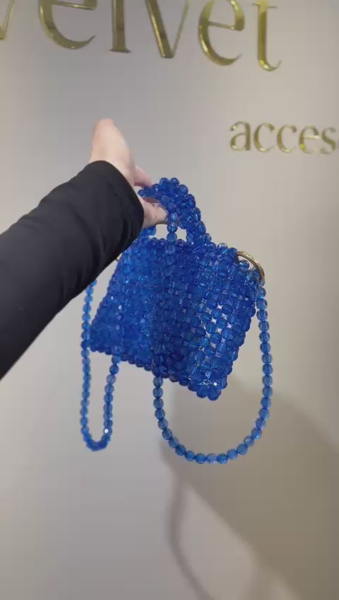 Bolso aclirico azul
